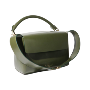 luxury green leather crossbody handbag available in bangkok