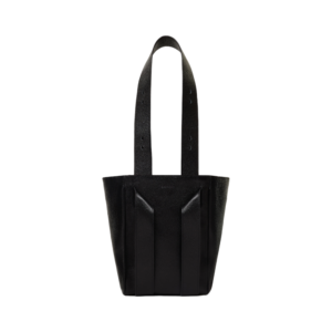 black leather crossbody bag with full length strap